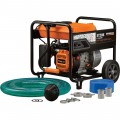 Generac Self Priming Semi Trash Water Pump with Accessory Kit 2in Ports  9,480 GPH 1/4in Solids Capacity Generac 208cc Engine # ST20K