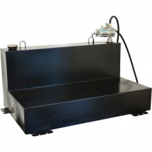 Better Built Steel Transfer Fuel Tank With GPI 12V Fuel Transfer Pump — 75 Gallon Black L Shaped 8 GPM, Model# 29214892