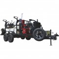 NorthStar ProShot Hot Water Commercial Pressure Washer Trailer 3000 PSI, 8.0 GPM, 2 Spray Guns/Lances, Diesel Kubota Engine, 600-Gal. Water Tank