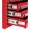 Homak H2PRO 56in 8 Drawer Roller Tool Cabinet With 2 Compartment Drawers 56 1/4in.W x 22 7/8in.D x 45 3/4in.H