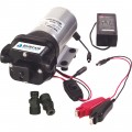 BurCam Dual Portable Transfer Water Pump - 12V DC/115V AC, 350 GPH, 1/12 HP, 1/2in., Model# 300209DP